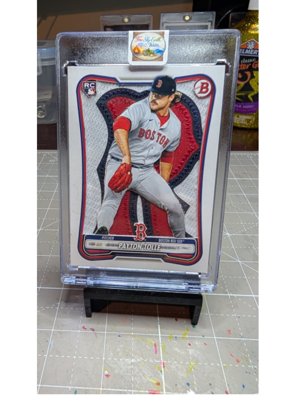 Customized Topps Bowman Payton Tolle Boston Red Sox Baseball Trading Card R